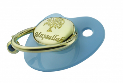 Ağaçlı Altın Emzik - Mavi