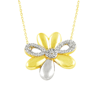 Altın Papatya Kolye 