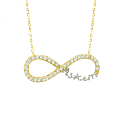 Aşkım Sonsuzluk Altın Kolye