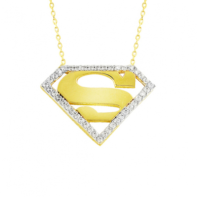 Superman Altın Kolye