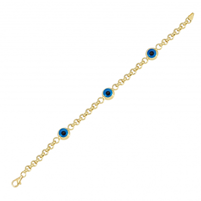 Göz Boncuklu Altın Bileklik