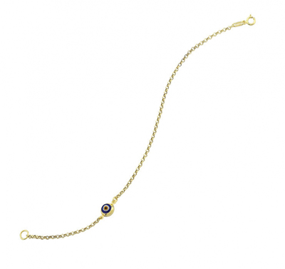 Tek Boncuklu Altın Bileklik