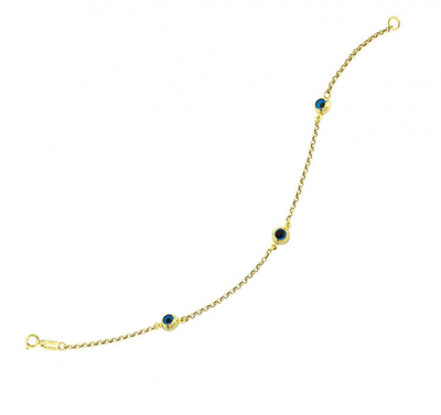 Üçlü Tek Taraflı Altın Bileklik