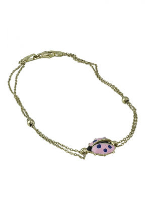 Pembe Uğur Böceği Bileklik