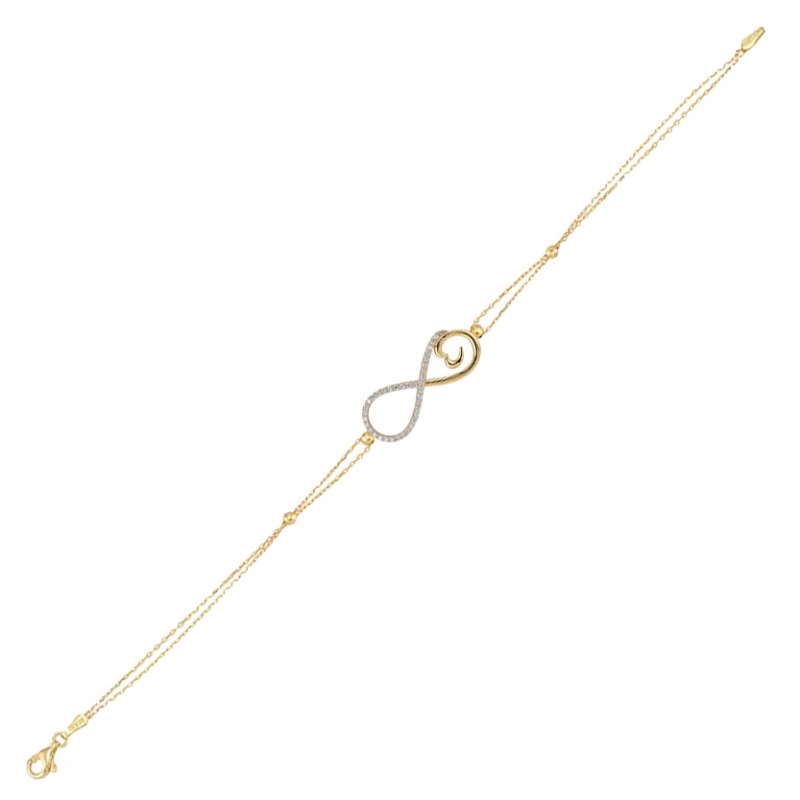 Sonsuzluk Kalpli Altın Bileklik