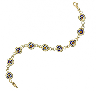 Kalpli Sıralı Altın Bileklik