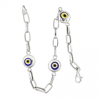 Minik Yuvarlak göz Motifli Bileklik