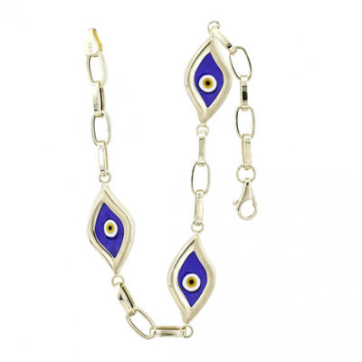 Çekik Göz Motifli Altın Bileklik