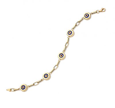 5 Boncuklu Altın Bileklik