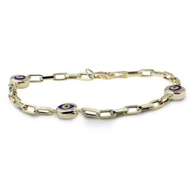 Göz Boncuklu Altın Bileklik