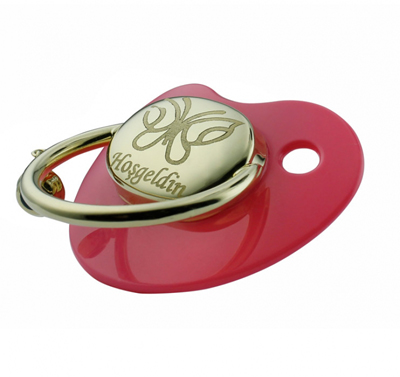 Kelebek Figürlü Altın Emzik 