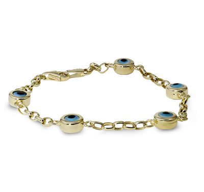 5 Beyaz Nazarlık Altın Künye