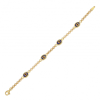 Nazar Boncuklu Altın Bileklk