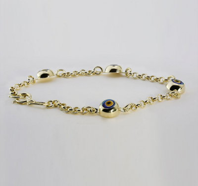 Nazar Boncuklu Altın Künye