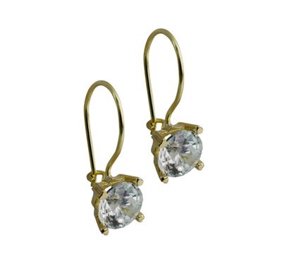 Sekiz Tırnaklı Tektaş Küpe