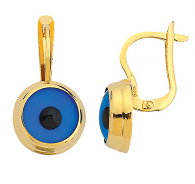 Göz Boncuklu J Küpe