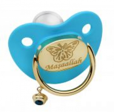 Kelebek Desenli Altın Emzik