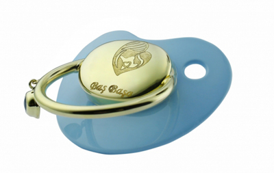 Anne Bebek Altın Emzik - Mavi