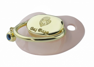 Anne Bebek Altın Emzik - Toz Pembe