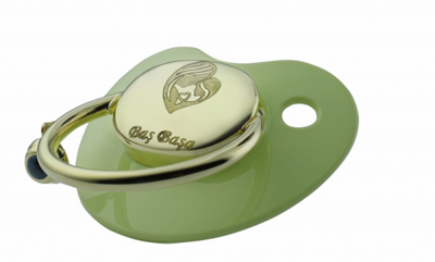 Anne Bebek Altın Emzik - Yeşil