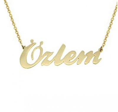Tek İsimli Altın Kolye