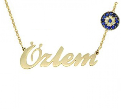 Tek İsimli Sinyoralı Kolye