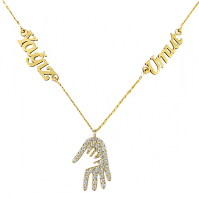 Anne Bebek Eli İsimli Kolye