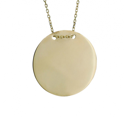 Yazı Yazdırılabilen Altın Kolye