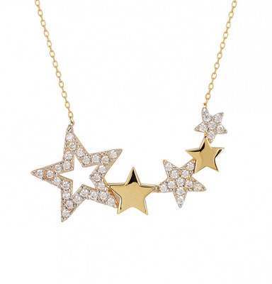 Beşyıldız Altın Kolye