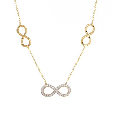 Zincir üzerine 3 Sonsuzluk Kolye