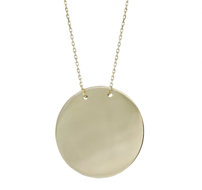 Yazı Yazdırılabilen Altın Kolye