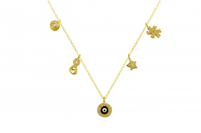 Nazar Boncuklu,Yıldız Altın Kolye