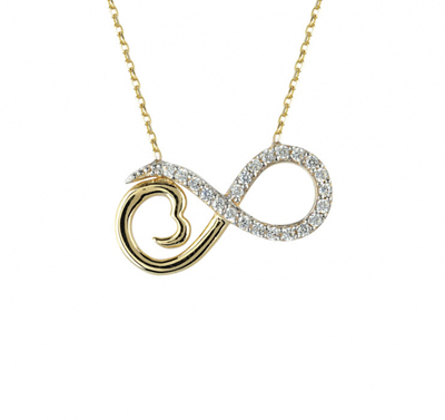 Sonsuzluk Altın Kolye