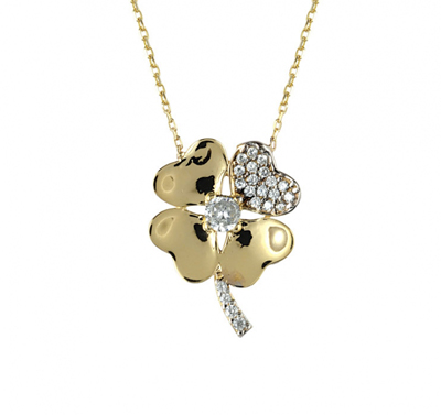 Dört Yapraklı Yonca Kolye