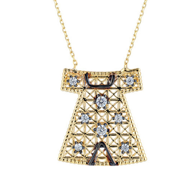 Hırka Motifli Altın Kolye