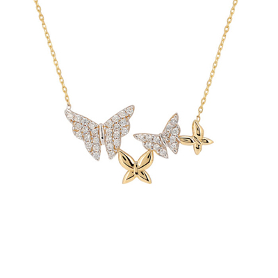 Kelebek Altın Kolye