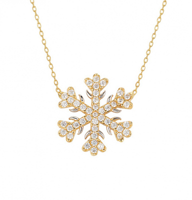 Kar Tanesi Altın Kolye