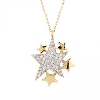 Altın Yıldızlar Kolye