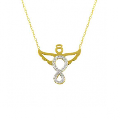 Melek Sonsuzluk Altın Kolye