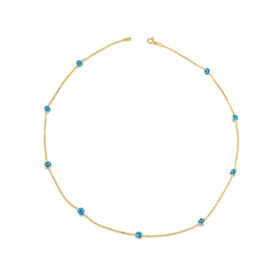 Nazar Boncuklu Altın Kolye