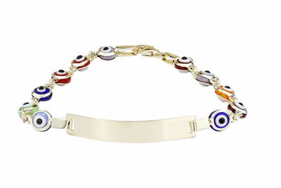 Plaka  Sıralı Tepegöz Bileklik