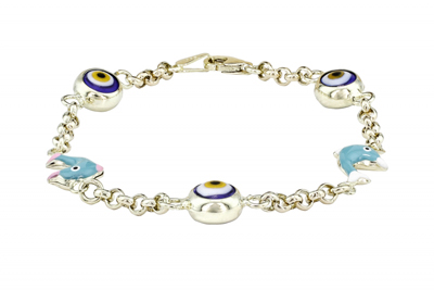 Kuşgözlü ve Yunus Balığı Bileklik