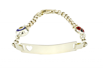 Kuşgözü ve Uğurböceği Motifli  Bileklik