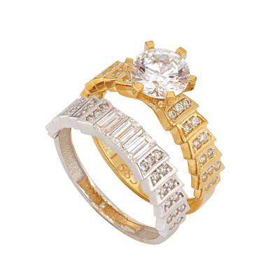 İkili Tektaş Yüzük TÇY009