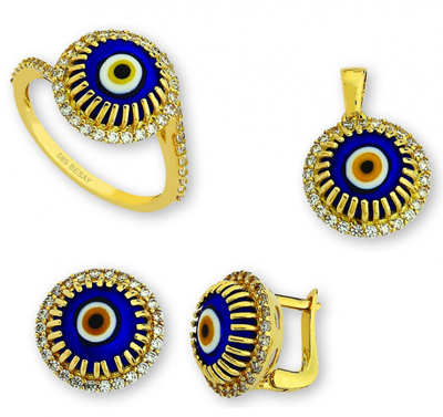 Nazar Boncuklu Üçlü Takım