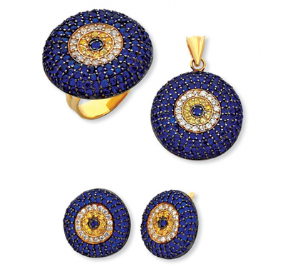 Sinyora Altın Üçlü Takı