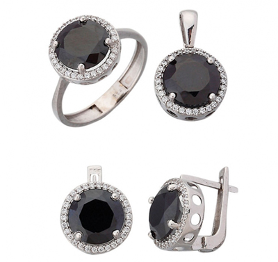 Siyah Beyaz Altın Takım