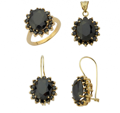 Siyah Tırnaklı Altın Takım