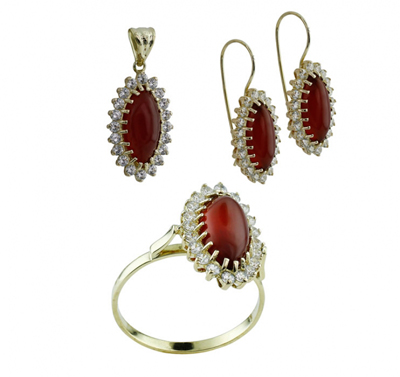 Kırmızı Taşlı Takım