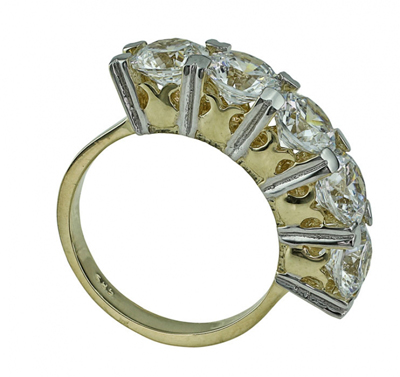 Laleli Beştaş Altın Yüzük